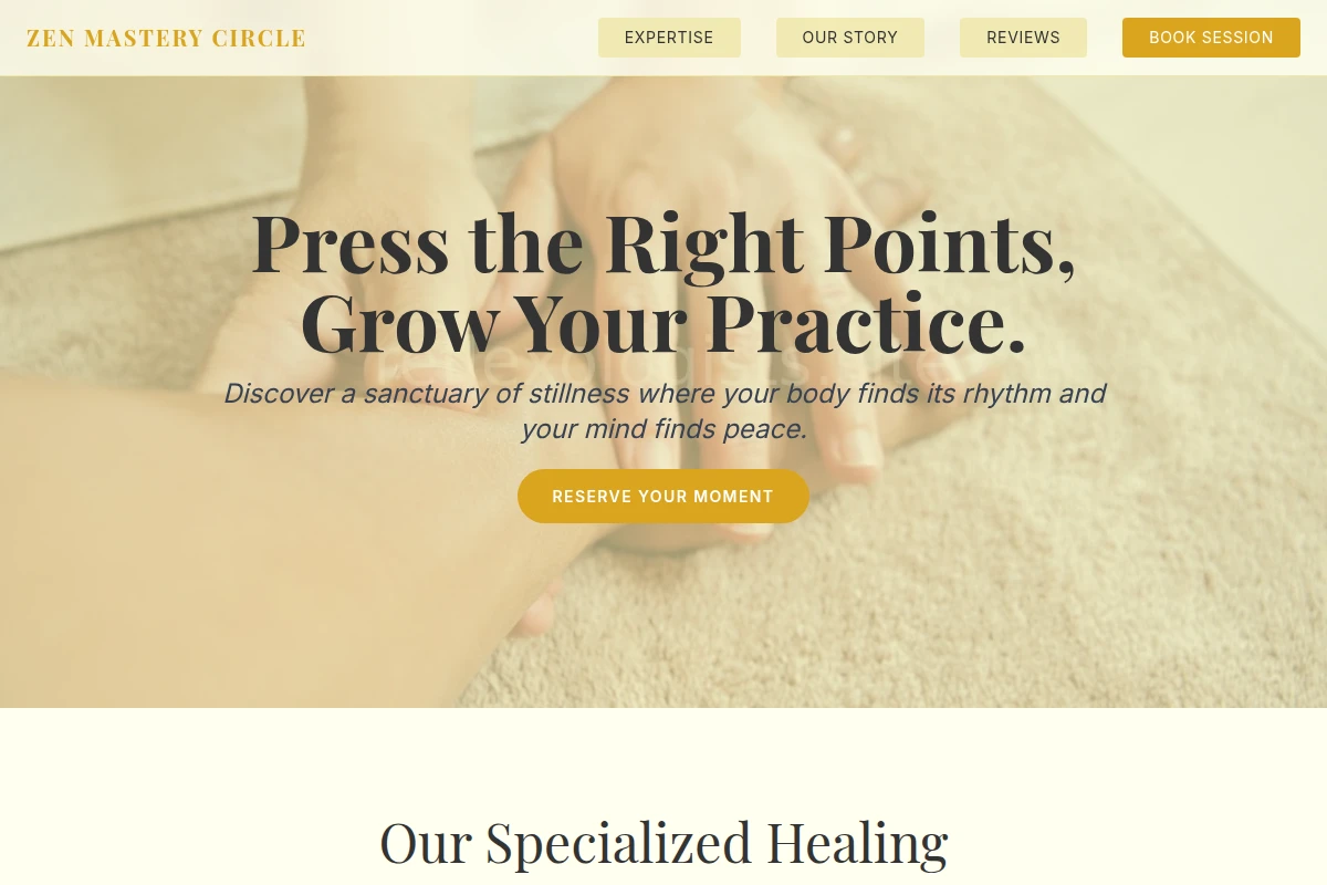 Wellness Massage Parlor Studio